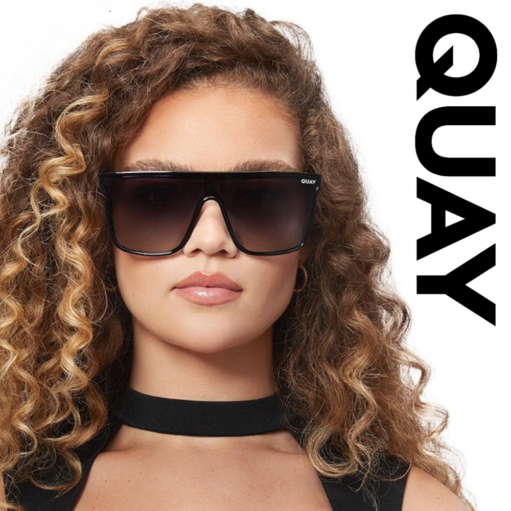Quay Australia - Nightfall - Bestseller - Black Frame/ Smoke Polarized L… - Picture 2 of 10